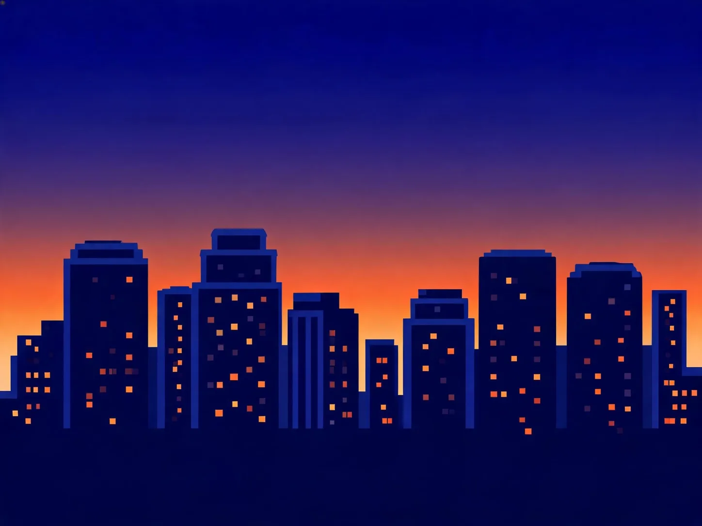 A flat vector illustration of a fox reading under a lamp, generated from a prompt