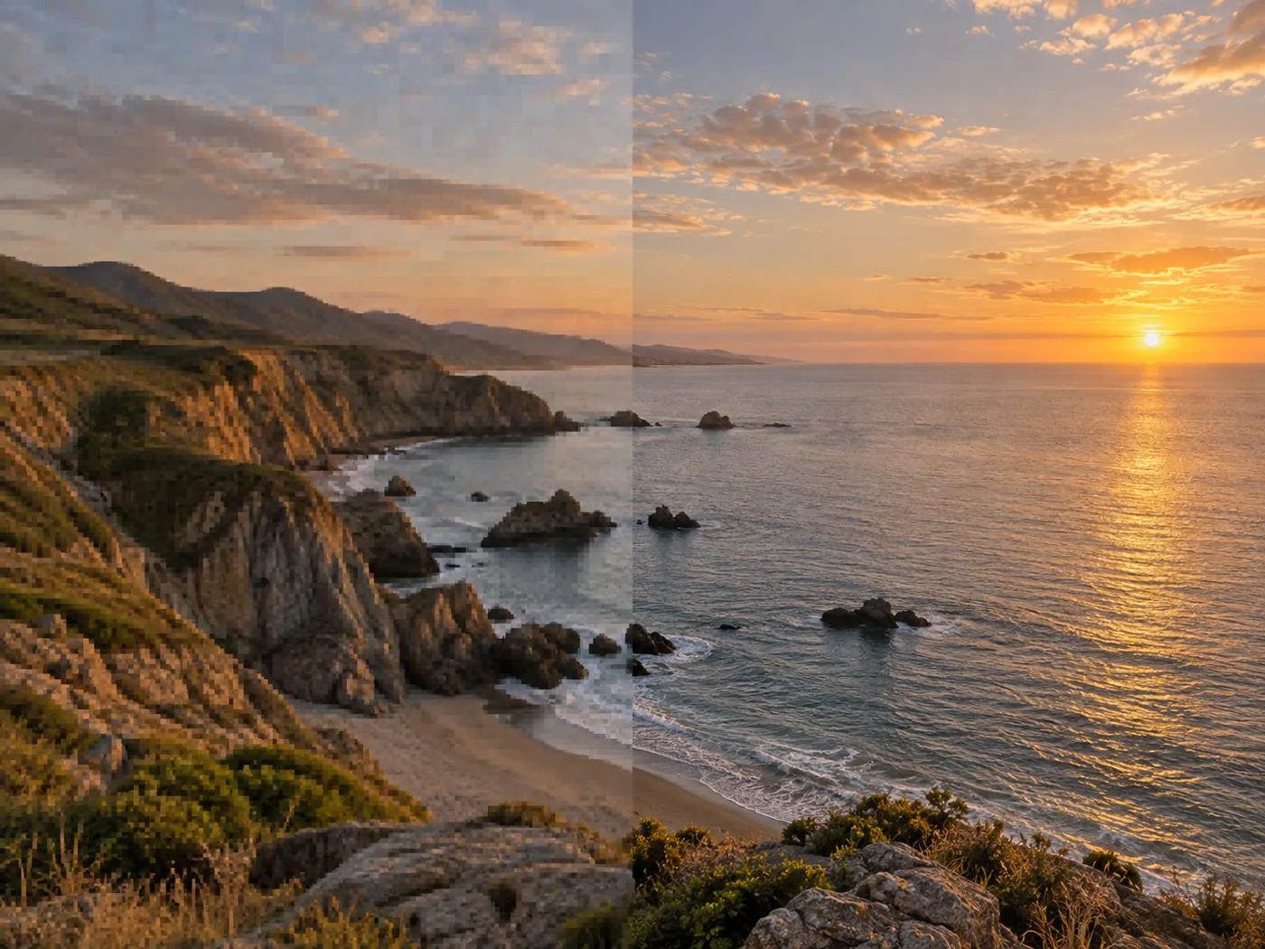 AI image upscaler result for lift a social crop back to header size