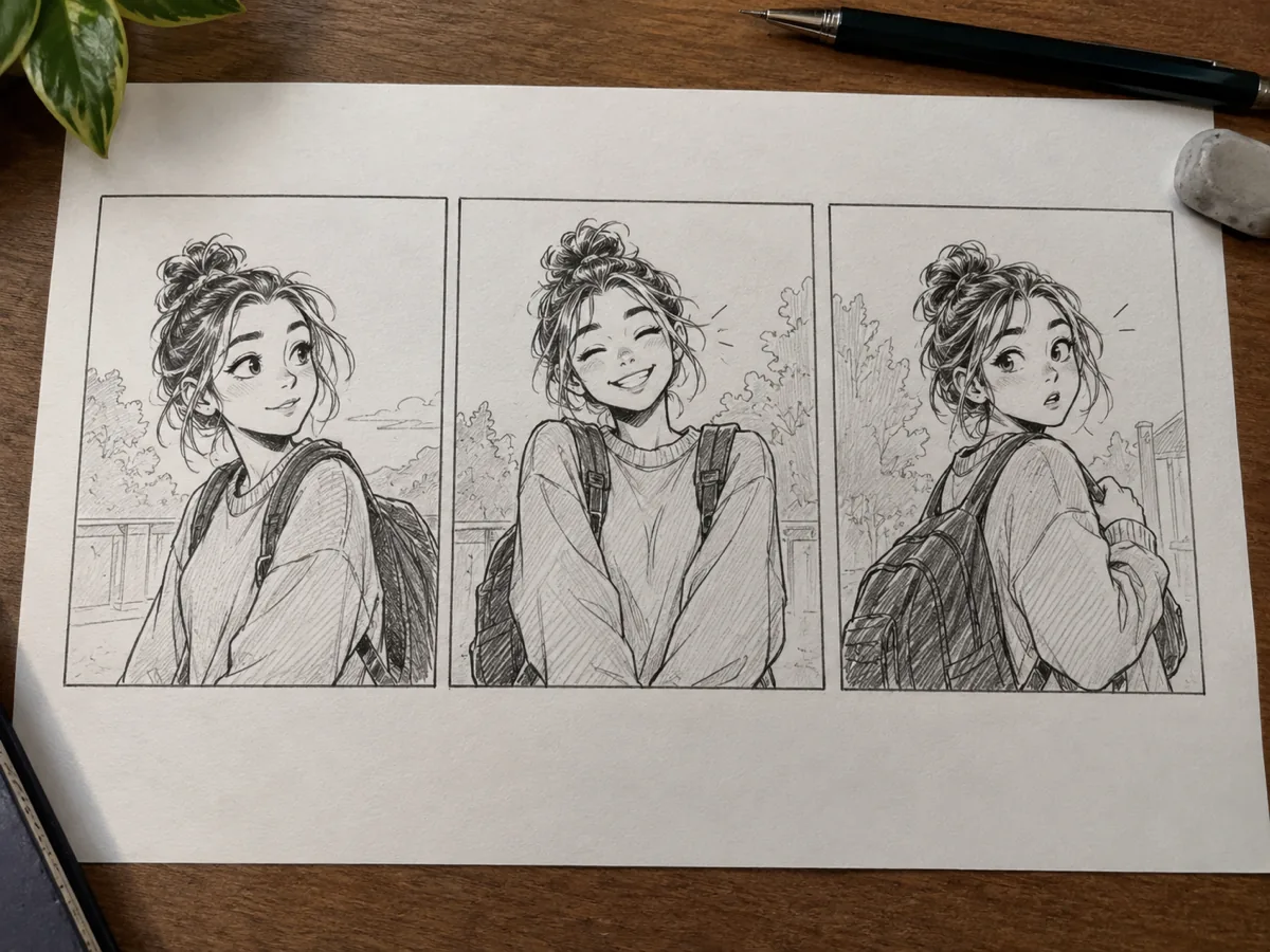 Example result for comic and storyboard artists